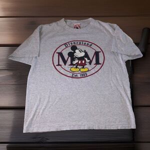 Mickey Inc Disneyland Mickey Mouse MM Heather Gray T-Shirt Size  XL
